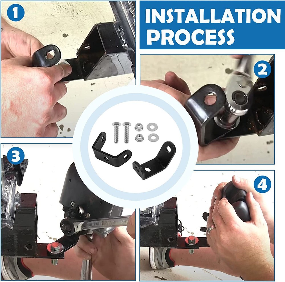 8Pcs Universal Strap Mounting Brackets Kit For Boat Trailers 3-Sided Brackets