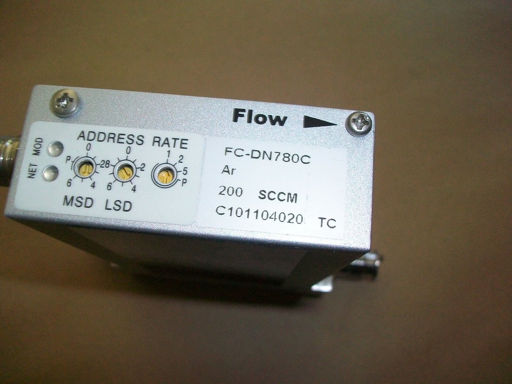 AERA MASS FLOW CONTROLLER FC-DN780C GAS: AR RANGE: 200 SCCM