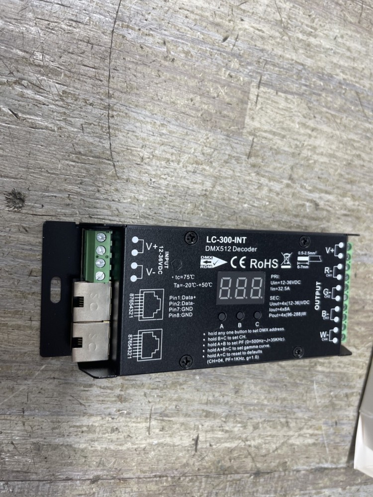 ADVANCED DMX INTERFACE LC-300-INT dmx512 decoder new