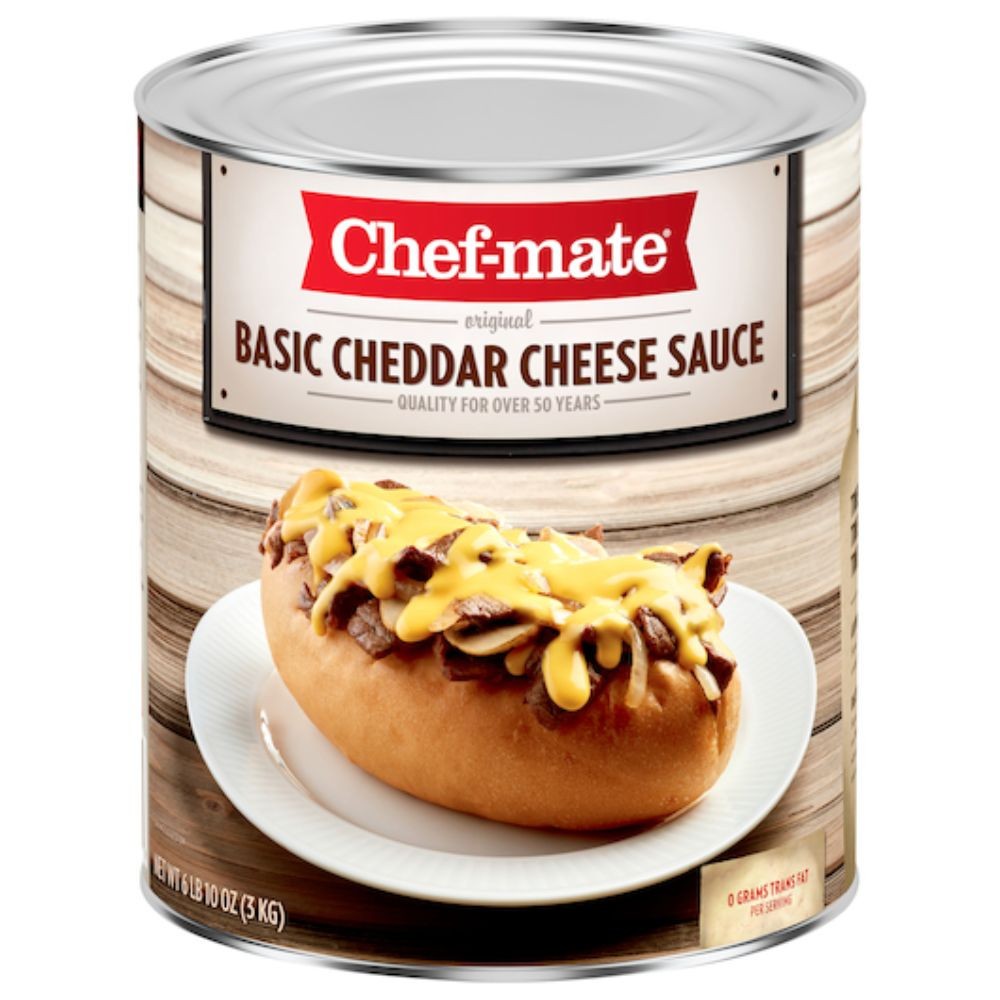 Chef-Mate Basic Cheddar Cheese Sauce, 106 Ounces, 6 Cans Per Case
