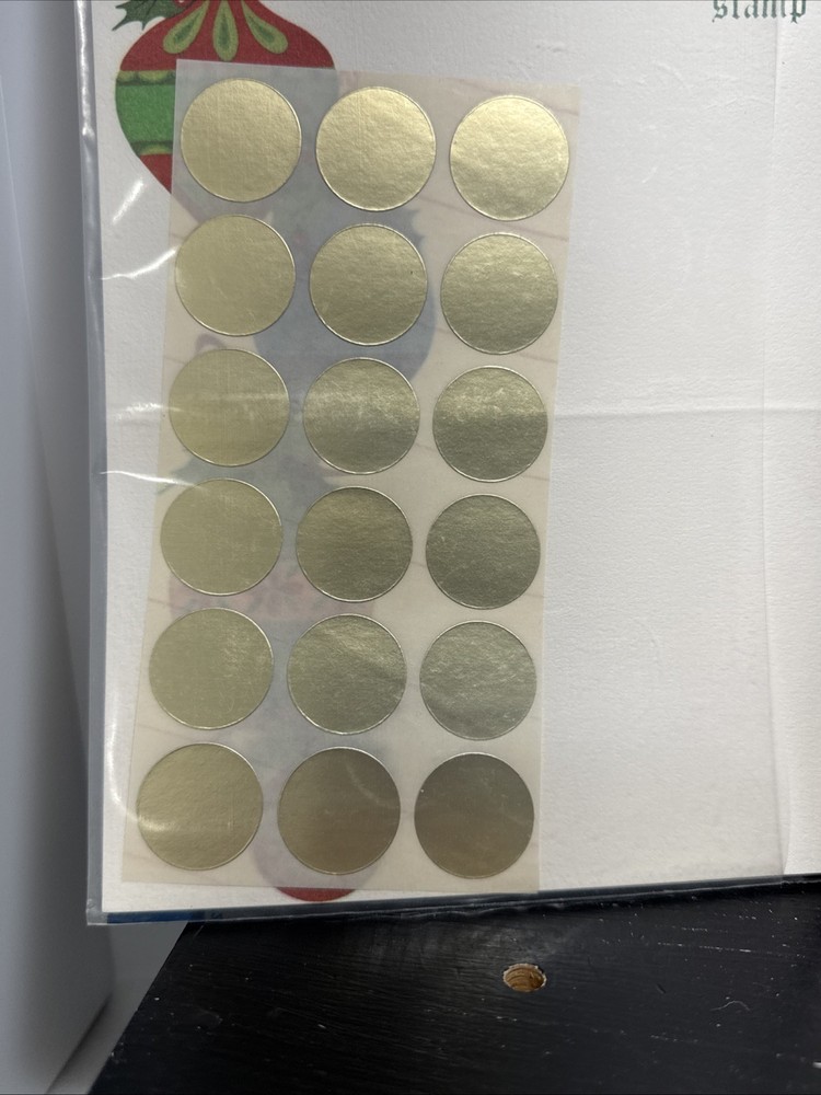 16 Vintage Brightnotes Christmas Ornaments Self-Mailing Fold-up Notes