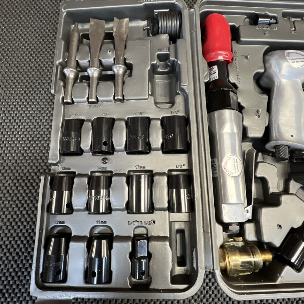 Mastergrip Professional Pneumatic Air Tool Kit With Case b-4