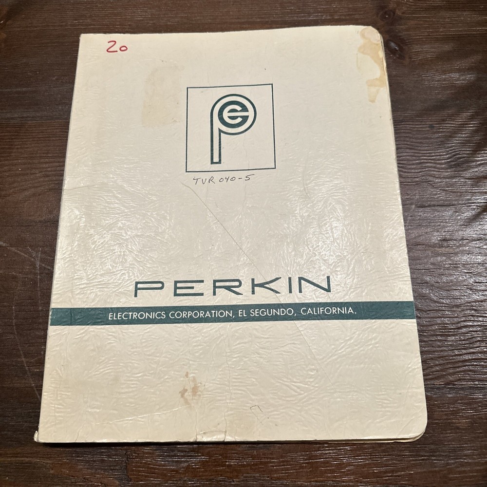 Perkin Electronics TVR 040-5 Regulated Power Supply Instruction Manual