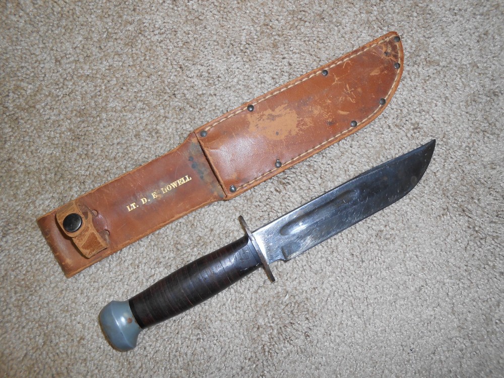Original WW2 NAMED Fighting Knife PAL RH36