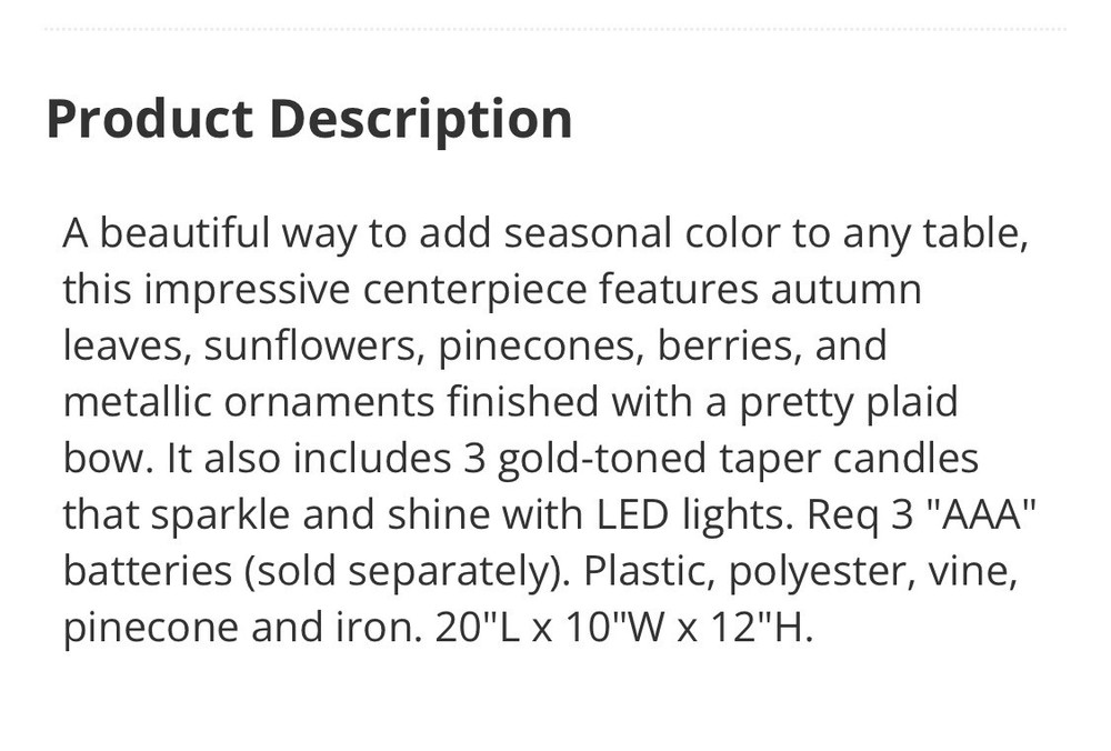 Sunflower Candle Centerpiece