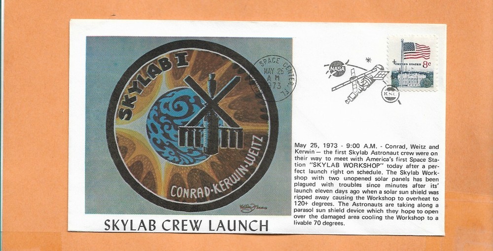 SKYLAB CREW LAUNCH MAY 25,1973 KSC  SPACE COVER