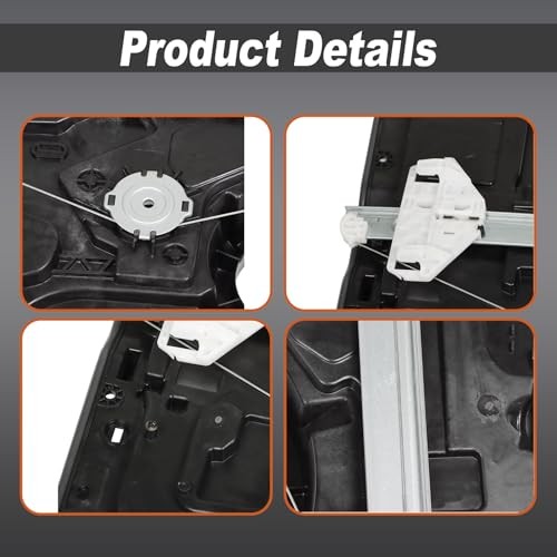 Rear Left Window Regulator Driver Side Without Motor Replacement for Ram 1500