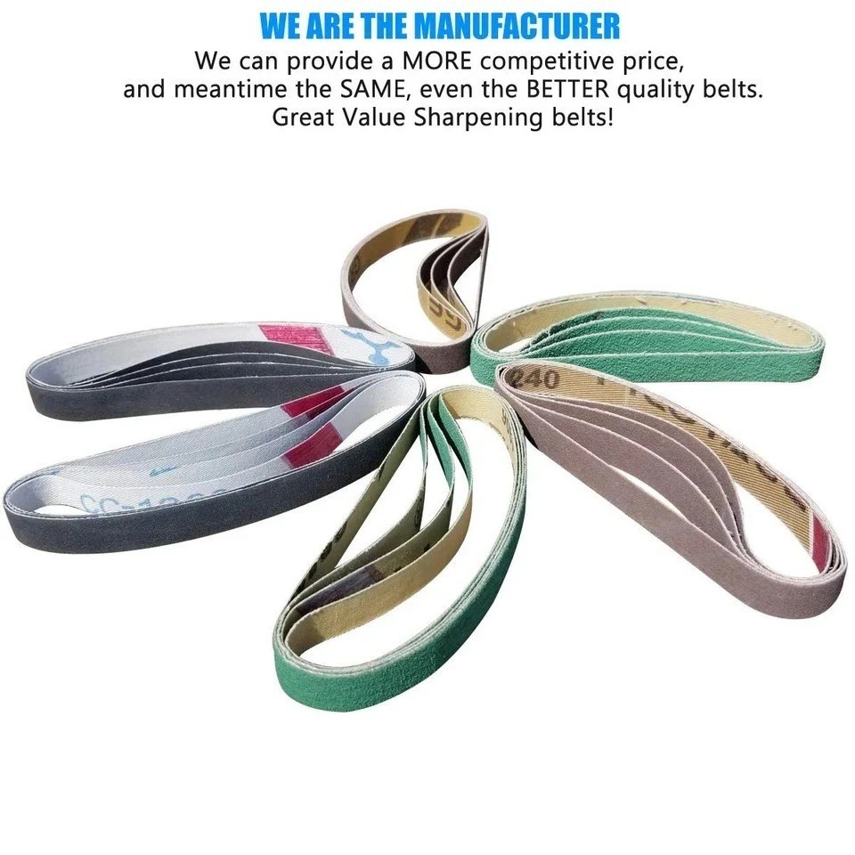 24 Pcs 1/2" X 10" Replacement Belt Kit for Work Sharp Combo Knife Sharpener...