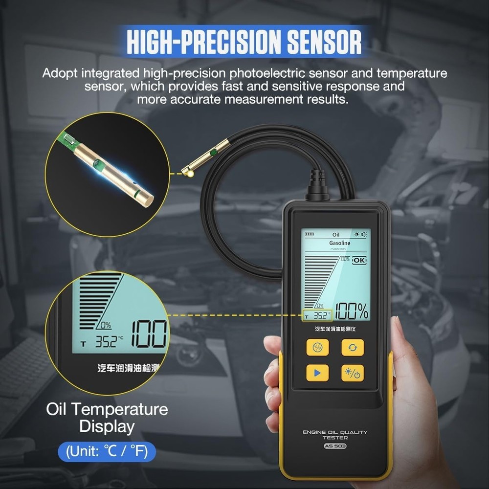 Engine Oil Tester Quality Tester Analyzer Detector High-precision Car Engine Oi