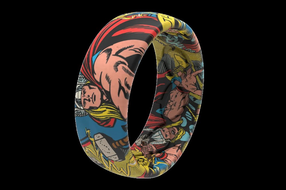 Marvel Groove Life "Thor Classic Comic" Silicone Ring Size 11