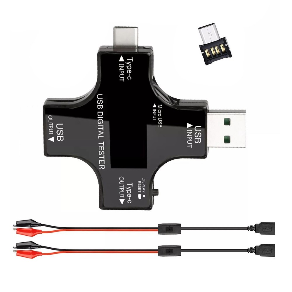 8 IPS Multiple Color Screen USB Power Meter Accepts Maximum Power: 150W