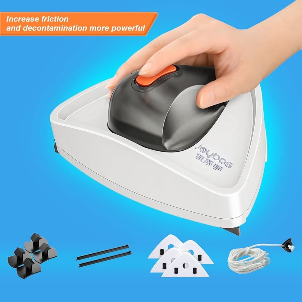 JOYBOS Absorbable Magnetic Window Cleaner Double Sided Suction Cup .5-1" Glass
