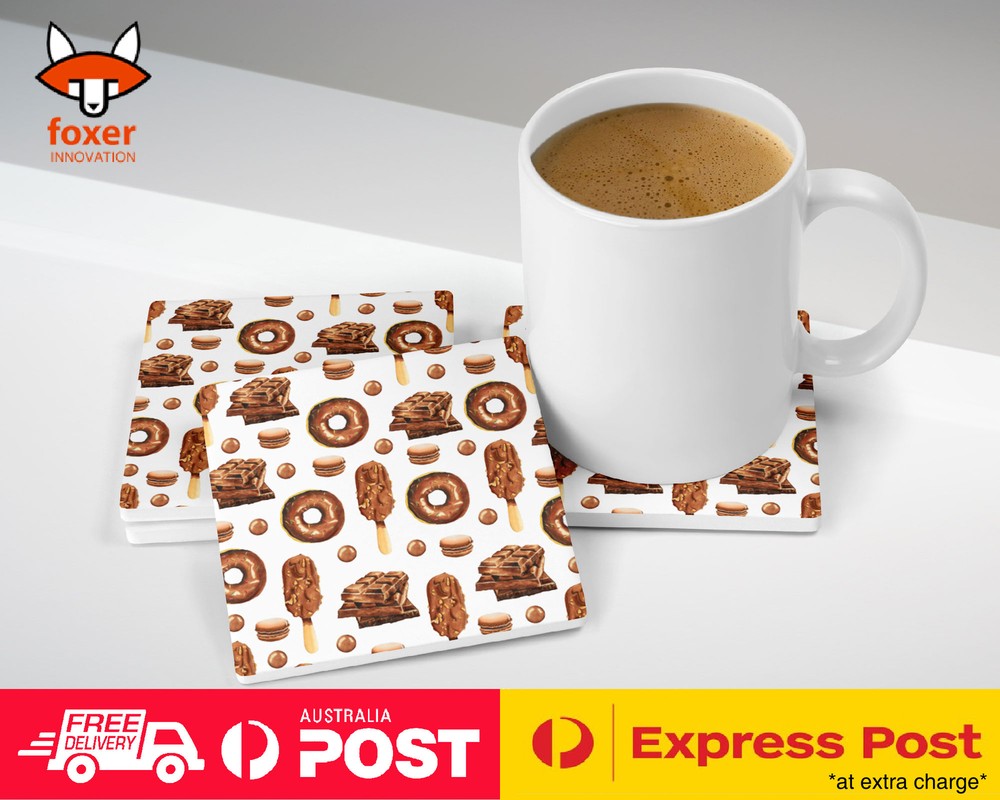 COASTER COFFEE DRINKING MAT|DONUT MACARON ICECREAM PATTERN