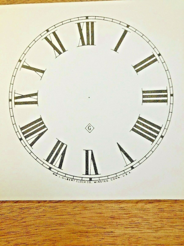 4 1/2" Gilbert Clock Paper Dial             (Lot 177)