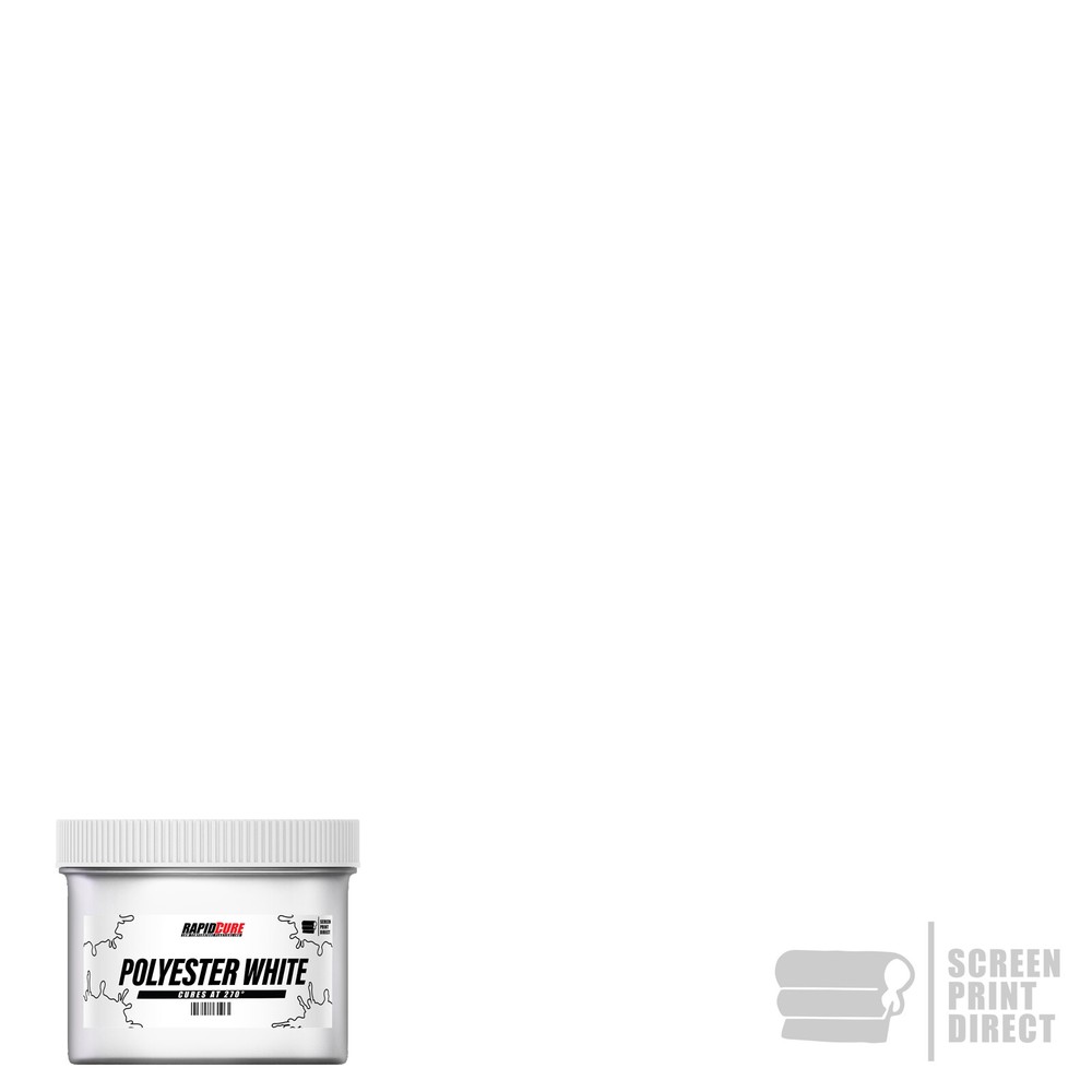 Polyester White - Screen Printing Plastisol Ink - Low Temp Cure 270F