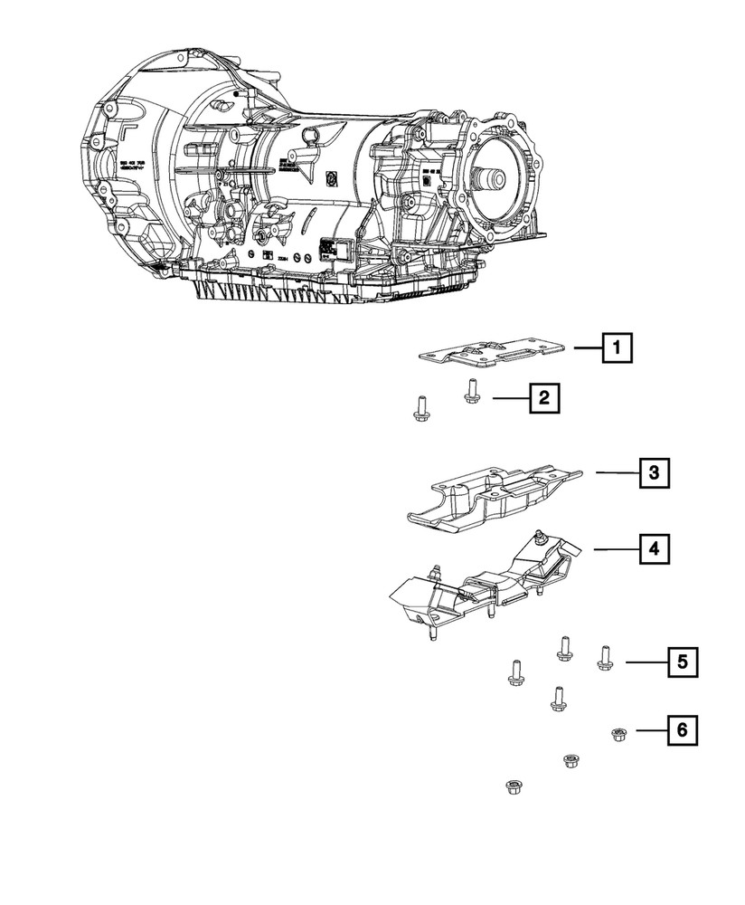 Genuine Mopar Transmission Mount Bracket 68152017AA