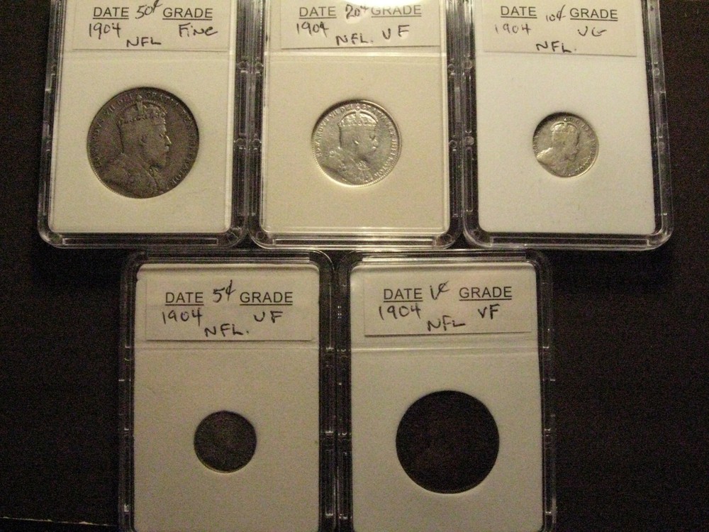 1904 Canada/Newfoundland coin set