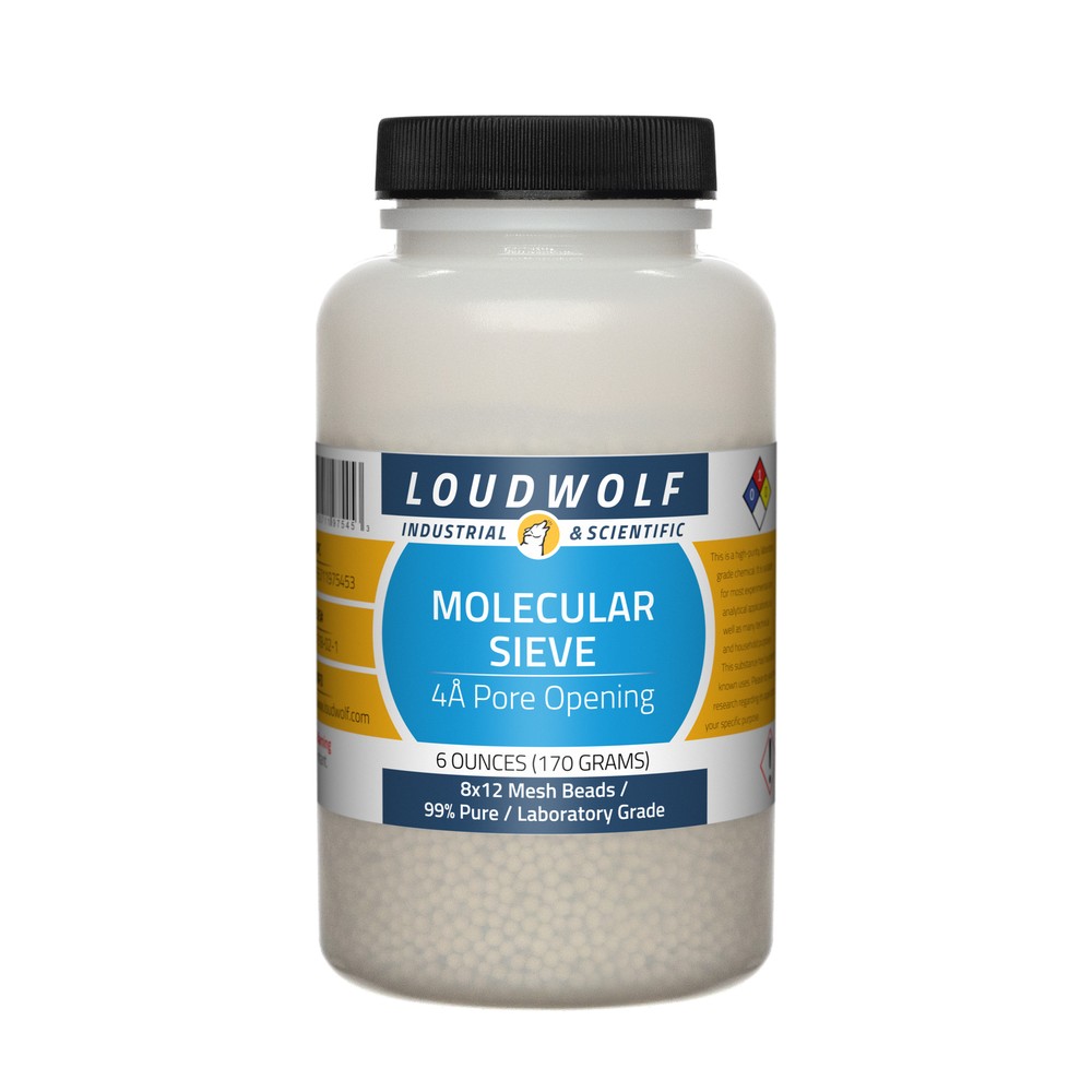 Molecular Sieve, 6oz, Laboratory Grade, Sturdy Bottle, SHIPS SAME DAY
