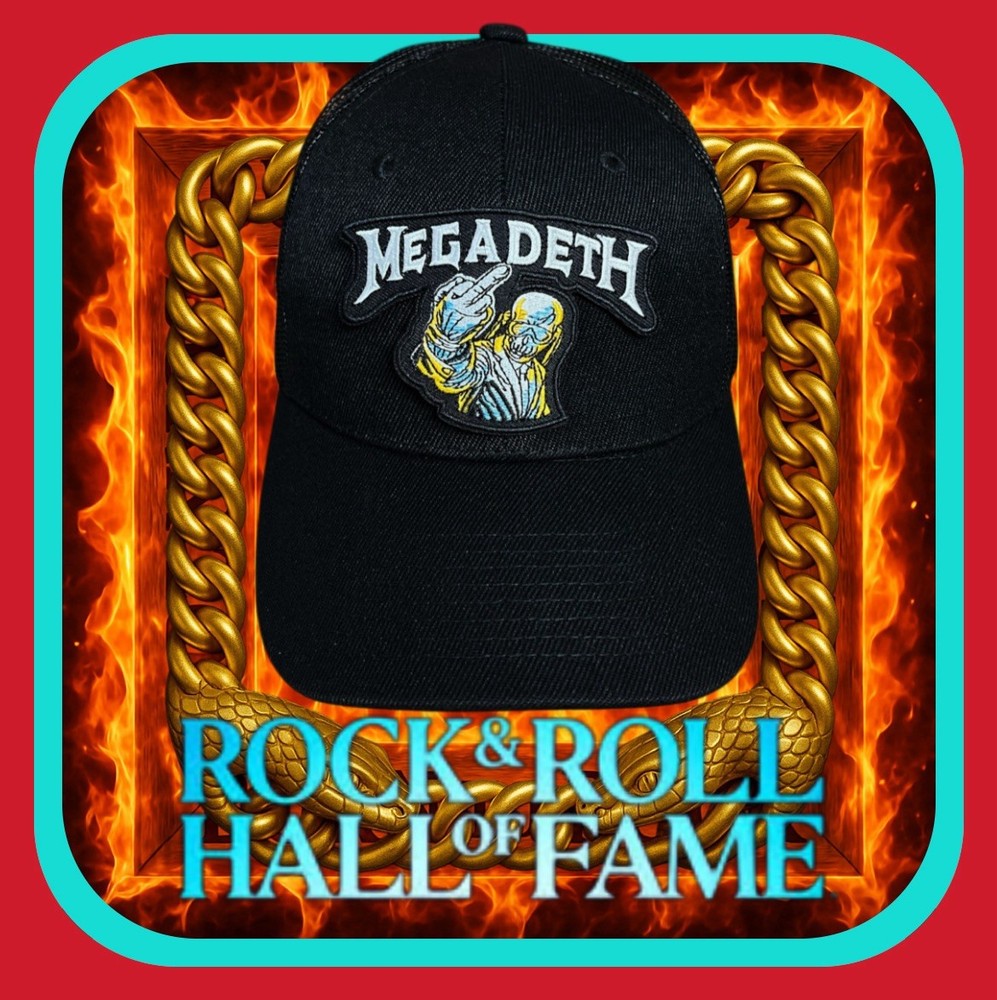 MEGADETH PATCHED BASEBALL CAP VELCROBACK