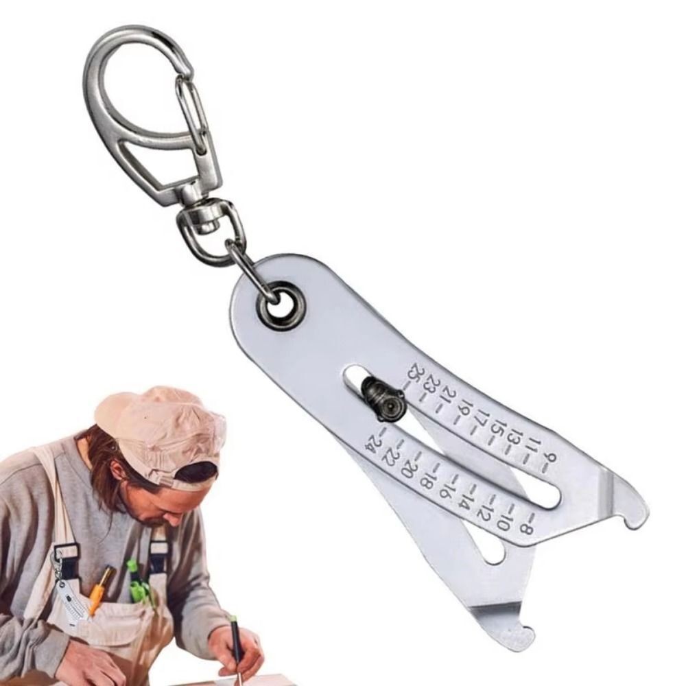 Portable Precise Thread Size Checker Keychain Bolt Size Checker Keychain Manual
