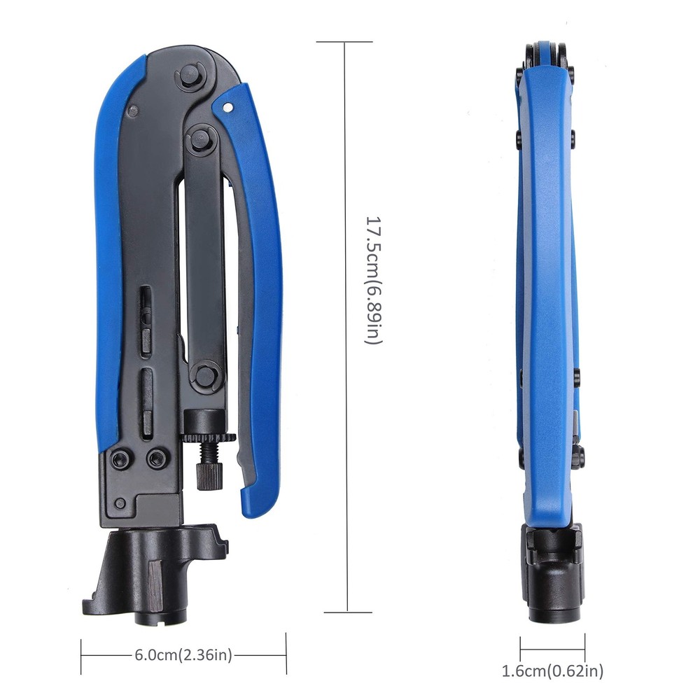 Yangoutool Coax Compression Tool, Coax Cable Crimper and RG6 Compression Tool...