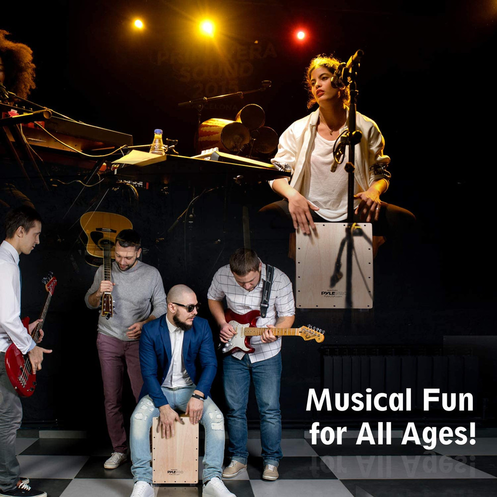 Jam Cajon - Wooden Cajon Stringed Percussion Box (PCJD18)