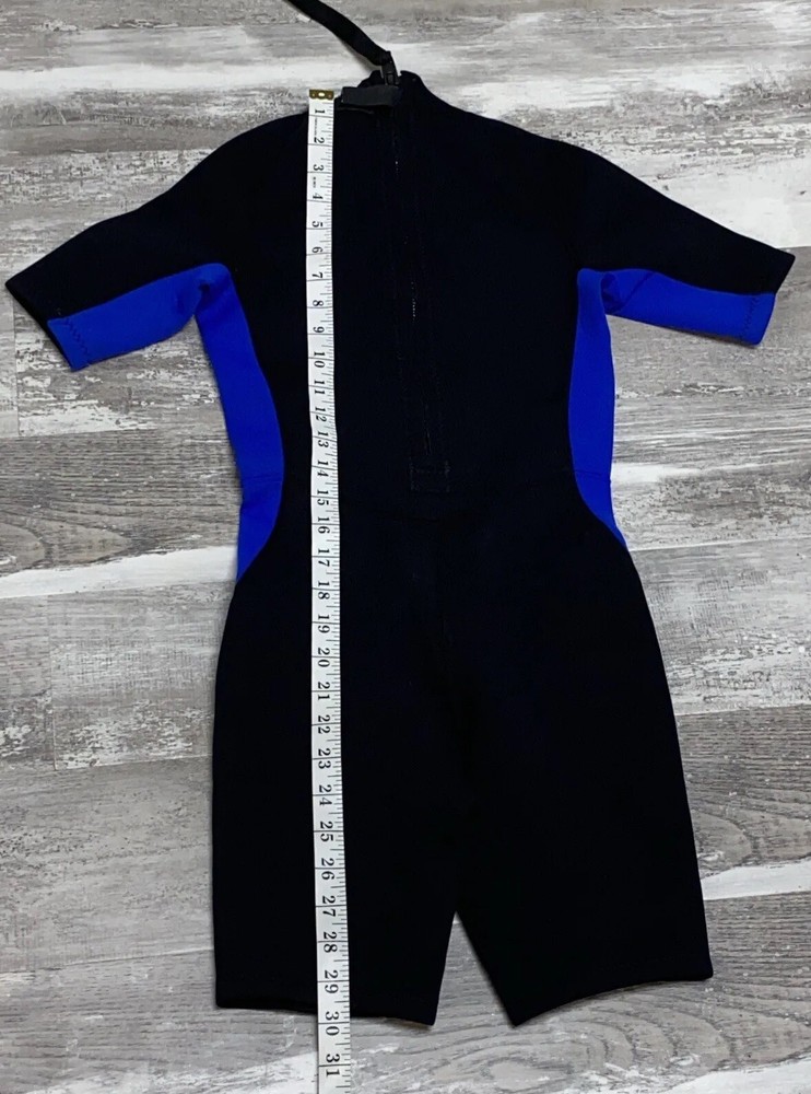 LL Bean Vortex womens Wet Suit 10 Black Blue Surf