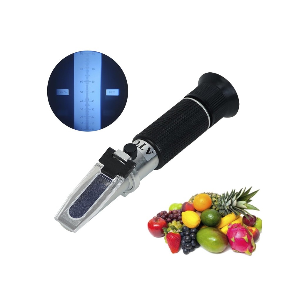 0-80% Brix Meter Refractometer, Refractometer Honey,Portable Refractometer, R...