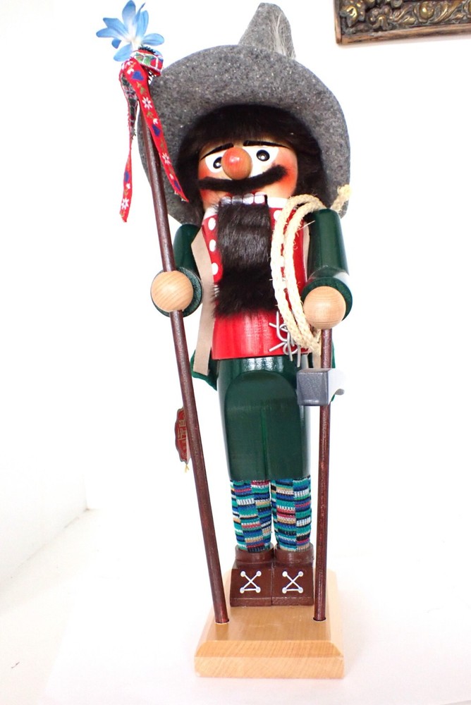 Large 18" High Steinbach Germany Nutcracker Mountain Climber