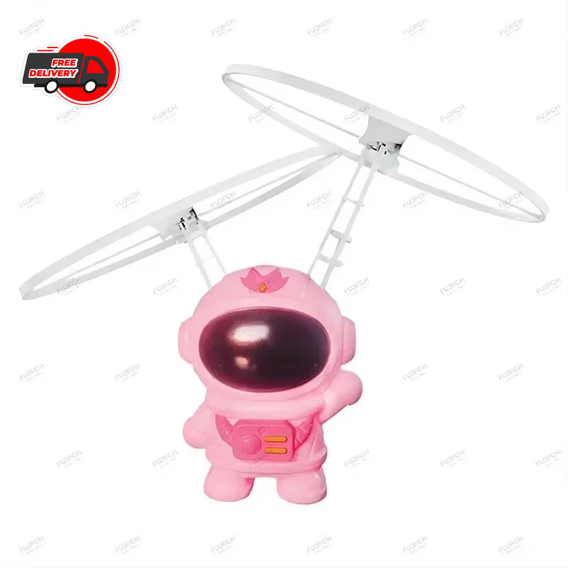 Levitating Flying Robot Astronaut Toy – Hand-Controlled Drone with Lights