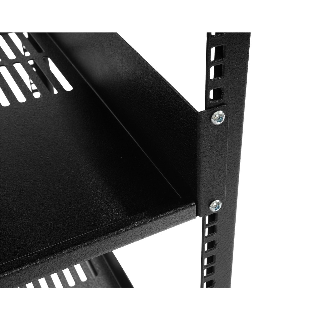 12U 4 Post Open Frame Server Rack Network 23"-40" Adjustable w/ Casters Shelves
