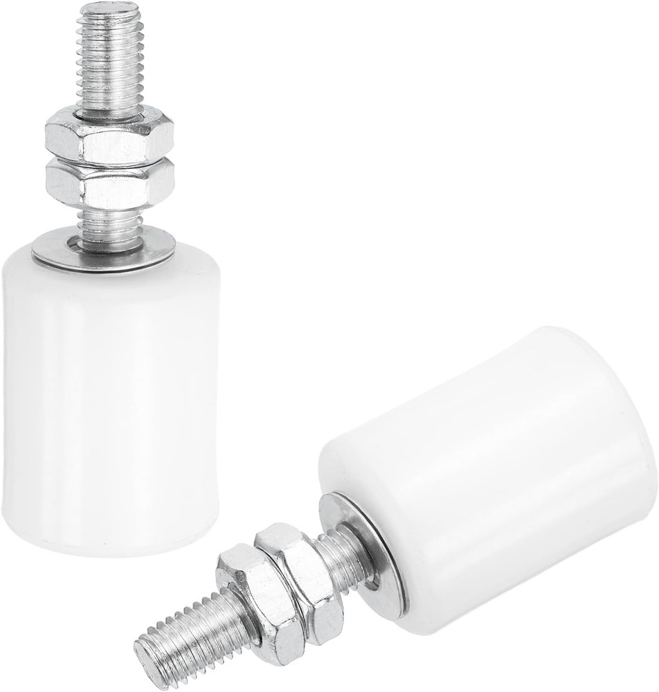 2Pcs Slide Gate Guide Roller, 1-5/8" Nylon Rollers Gate Support Assembly, Uni...