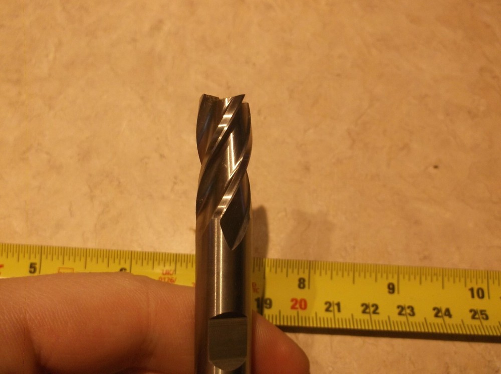 QUINCO 1/2" SQARE END 4F DE GENERAL PURPOSE HSS ENDMILL