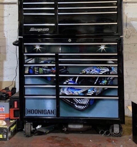 Tool Box Graphics /Decals Fits 40" Toolbox For Snap ON 40"  Split Drawer (k)