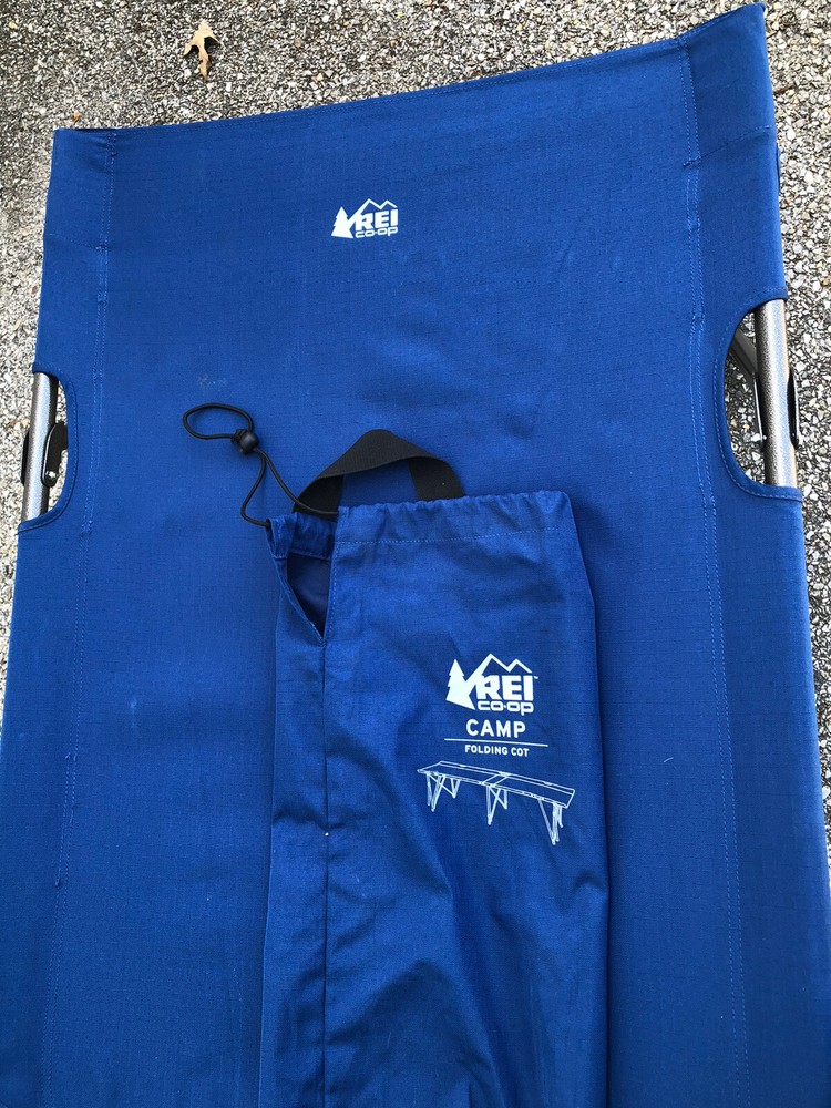 REI Co-Op Blue Folding Cot