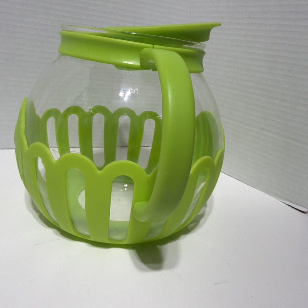 Ecolution Micro-Pop Microwave Popcorn Maker 3 QT Green Glass Silicone