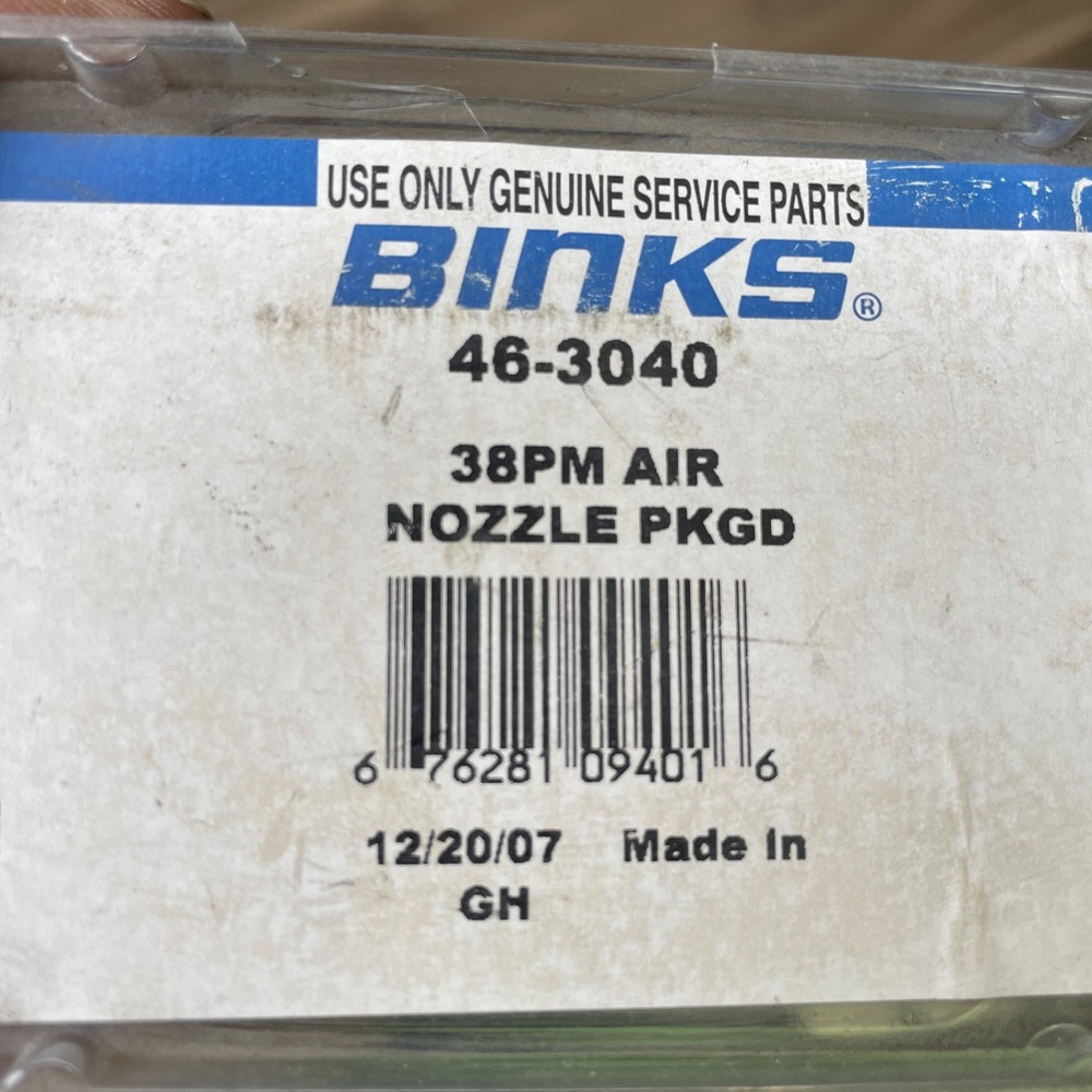 Binks 46-3040 38PM Air Nozzle PKGD New