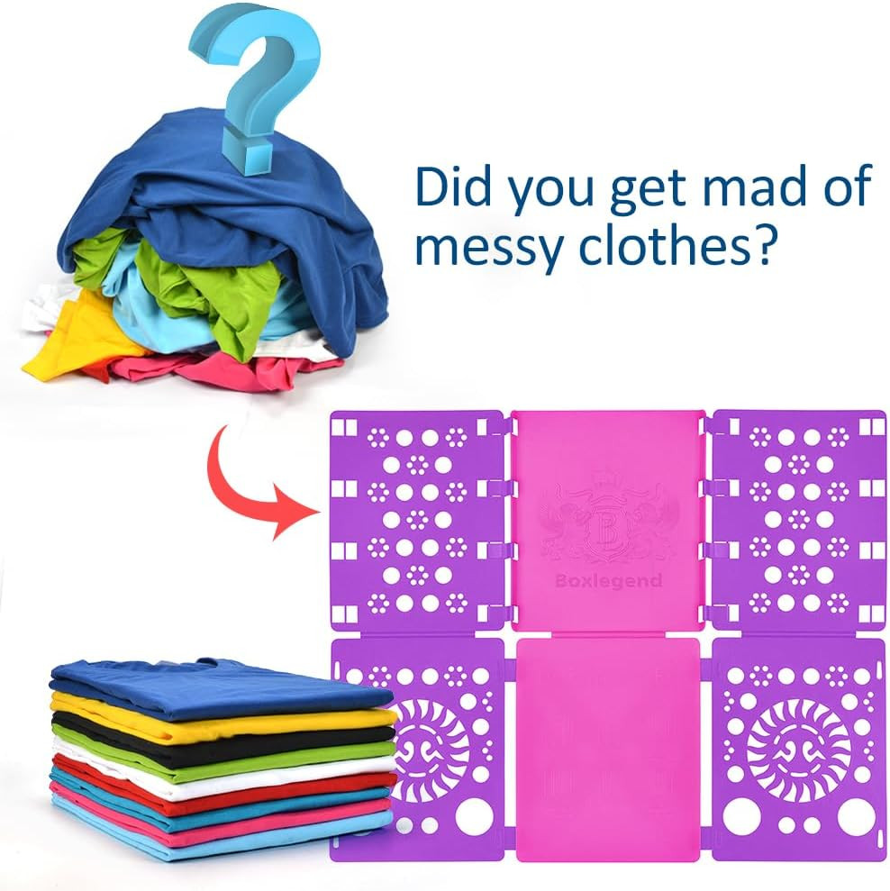 Version 3 Shirt Folding Board T Shirts Clothes Folder Durable Plastic Laundry Fo
