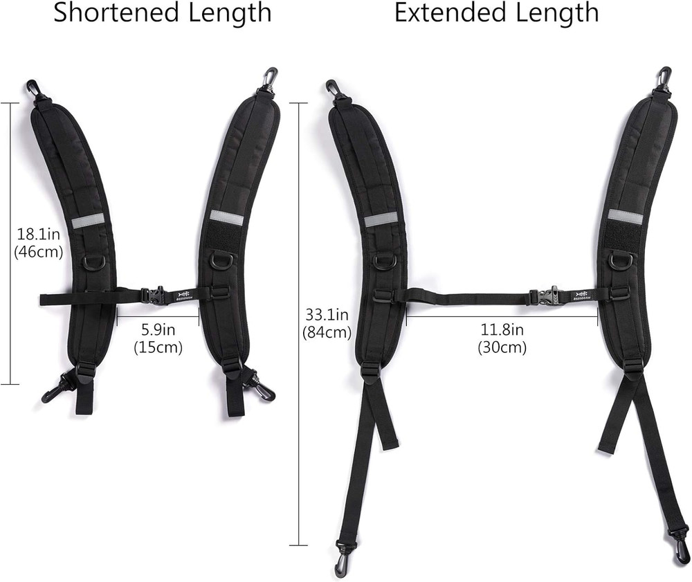 Backpack Straps Replacement Adjustable Padded Shoulder Straps for Backpack Dry B