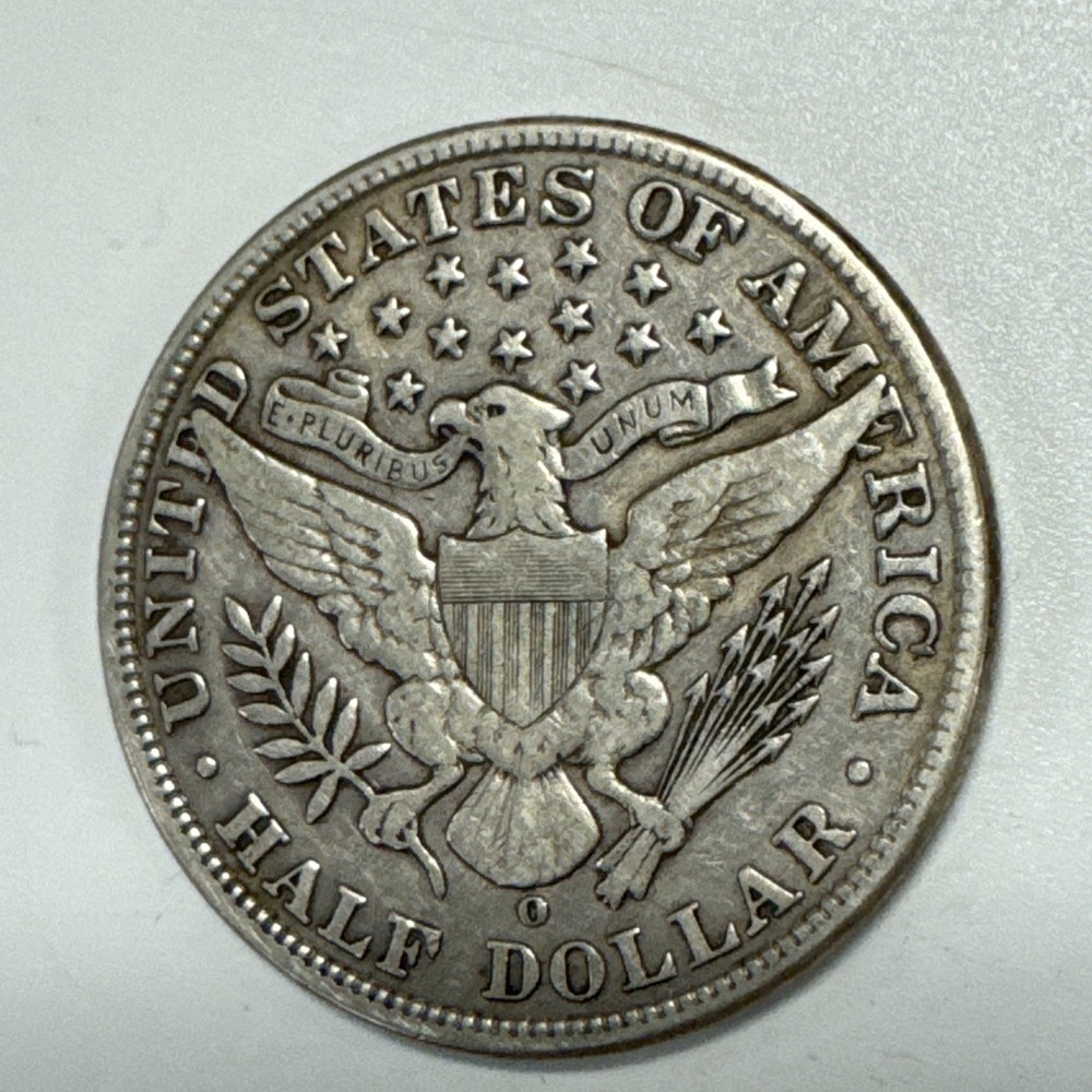 1907-O Barber Silver Half Dollar VF