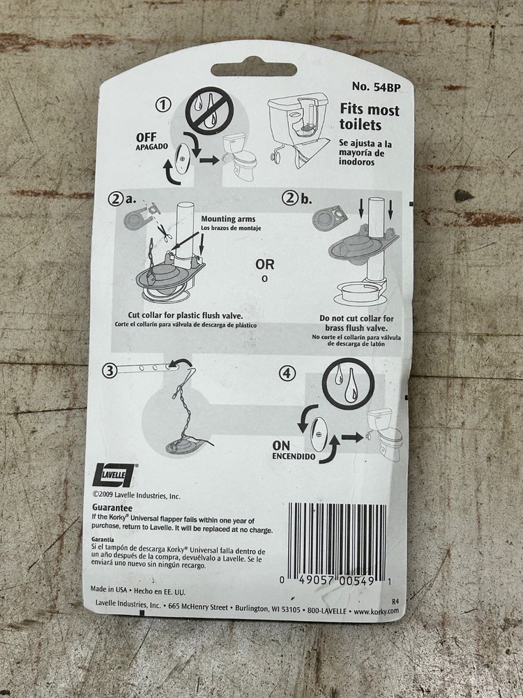 Korky Universal Flapper No 54BP