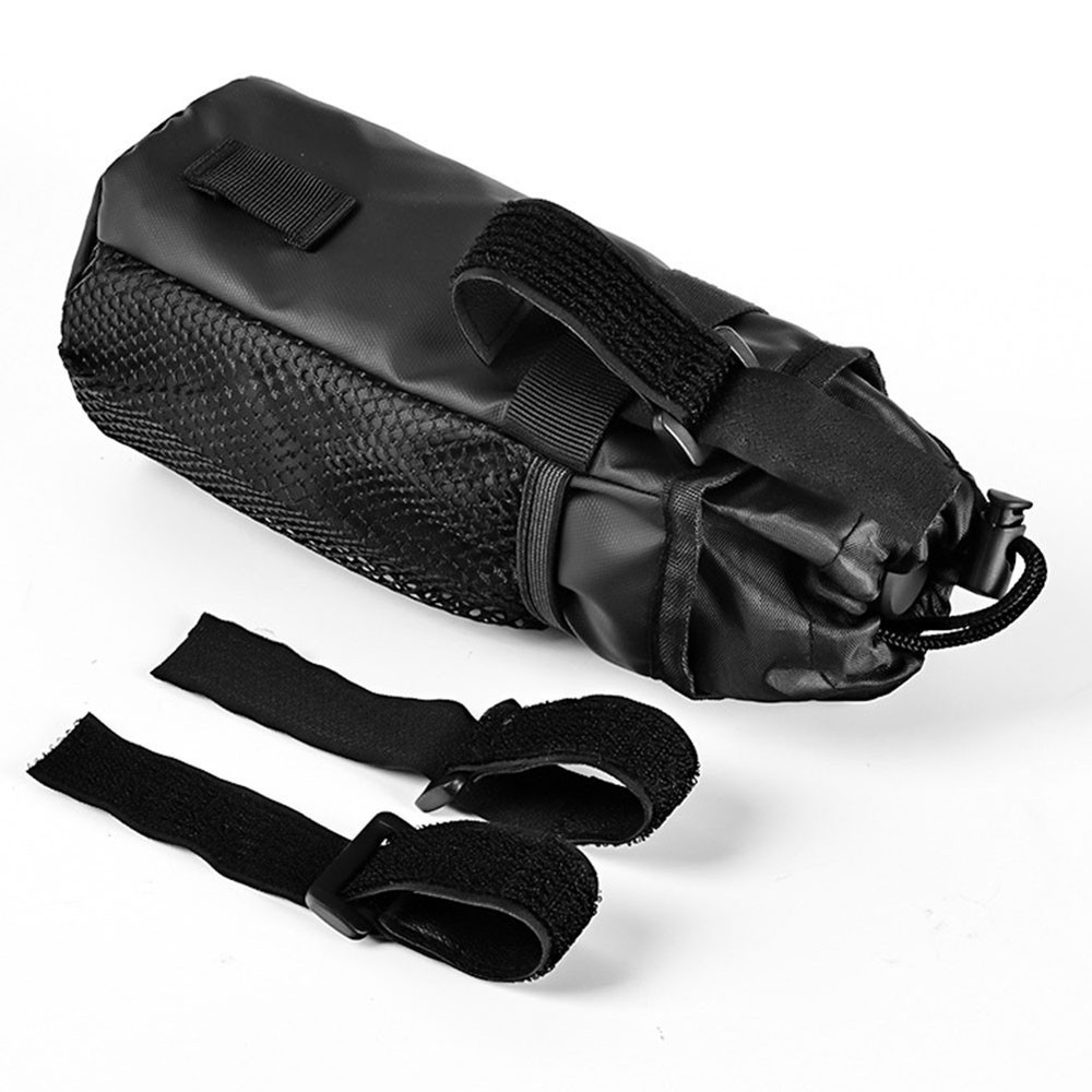 Quick Access and Secure Storage with Drawstring Bike Handlebar Stem Bag