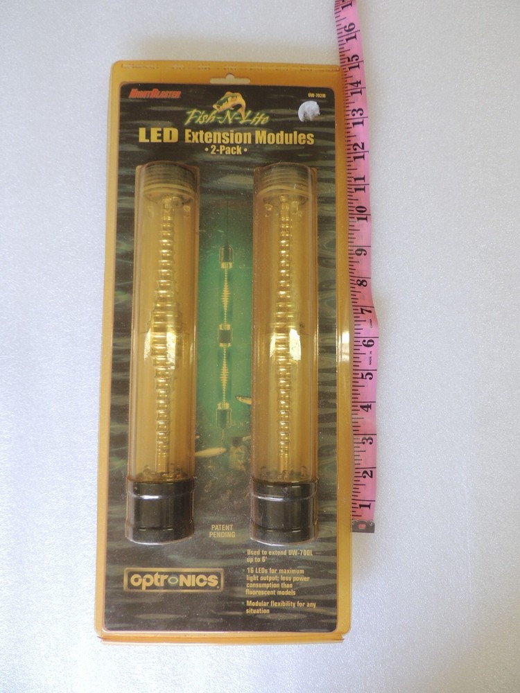 optronics fish n light nightblaster LED uw-702m extension modules 2 pack NEW