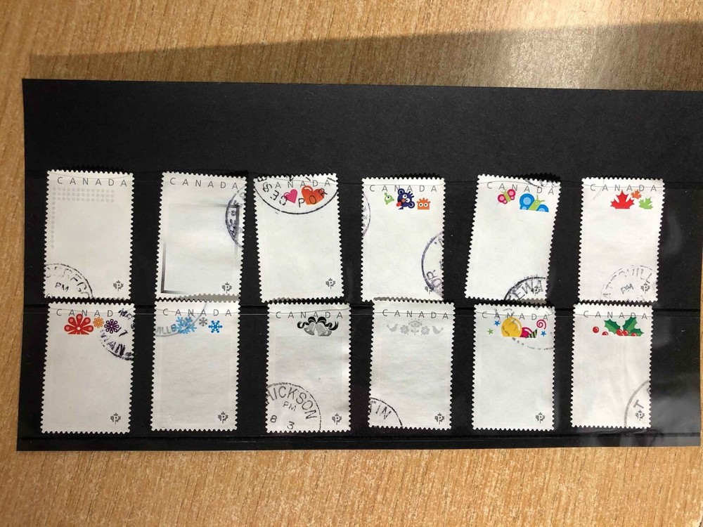Stamps Canada used Personalize Postage set of 12