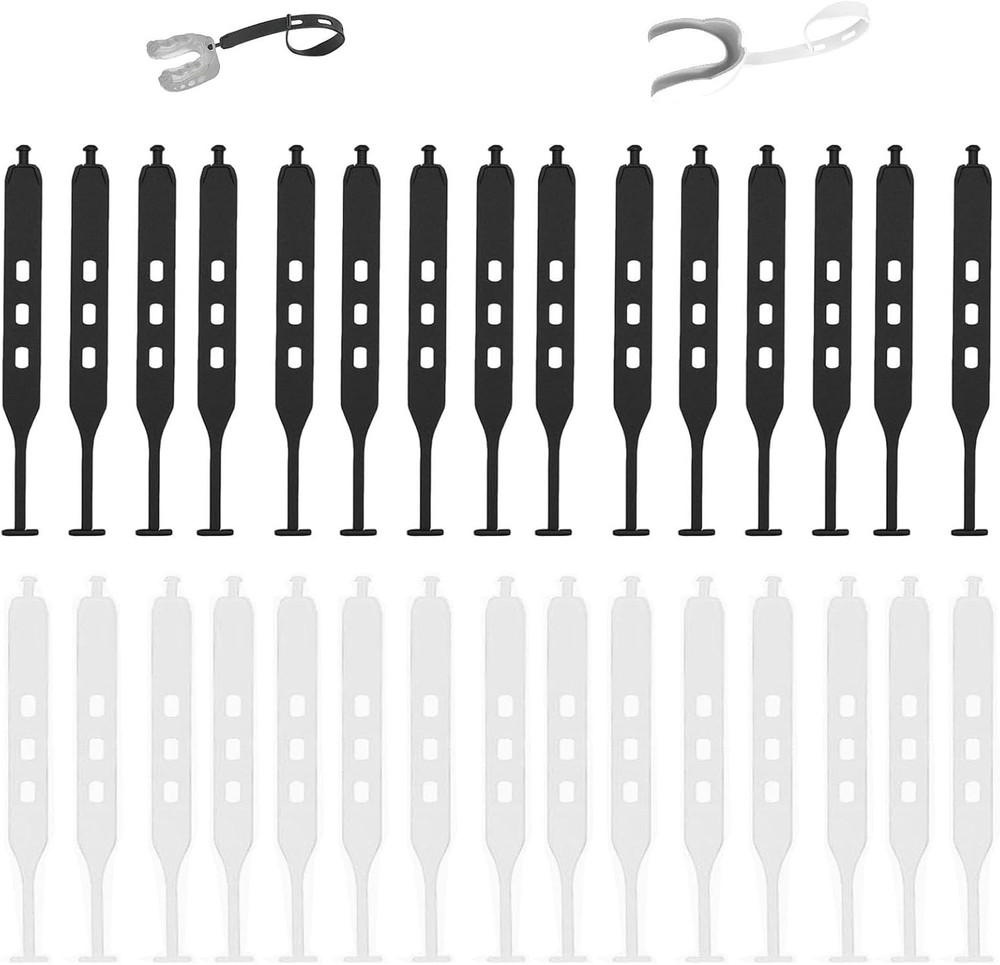 30 Pack Tether for Mouth Guard，Strap Only, Rugby Matches Helmet Universal Tether