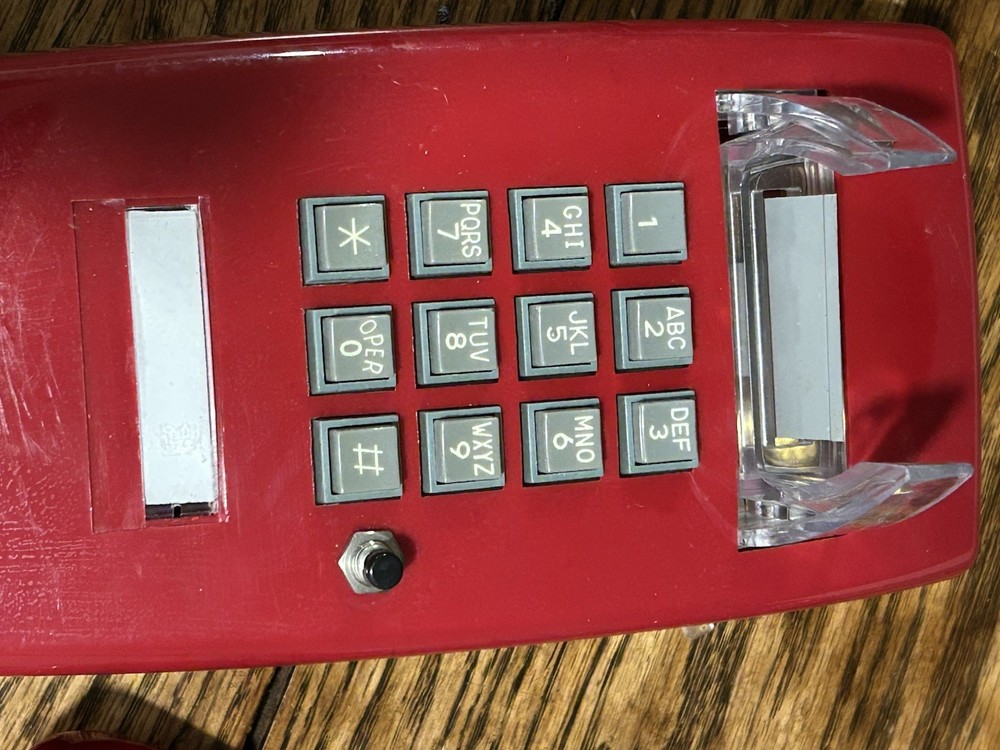 Cortelco Red Wall Phone