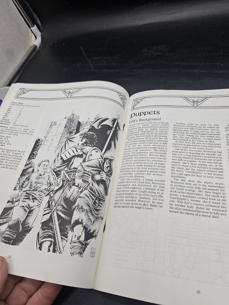 Advanced Dungeons and Dragons Module WG11 Puppets D&D