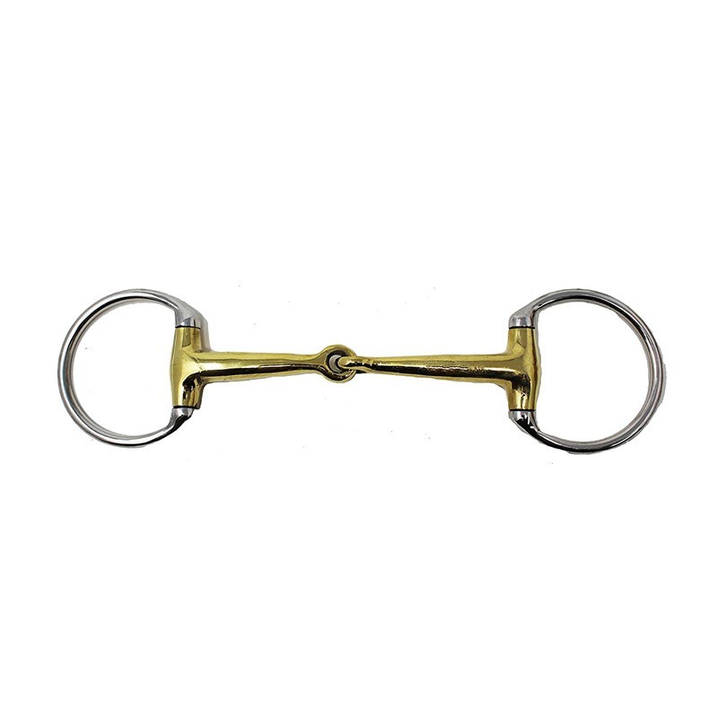 EggButt Snaffle Bit – Double Jointed Stainless Steel Horse Bit with Copper
