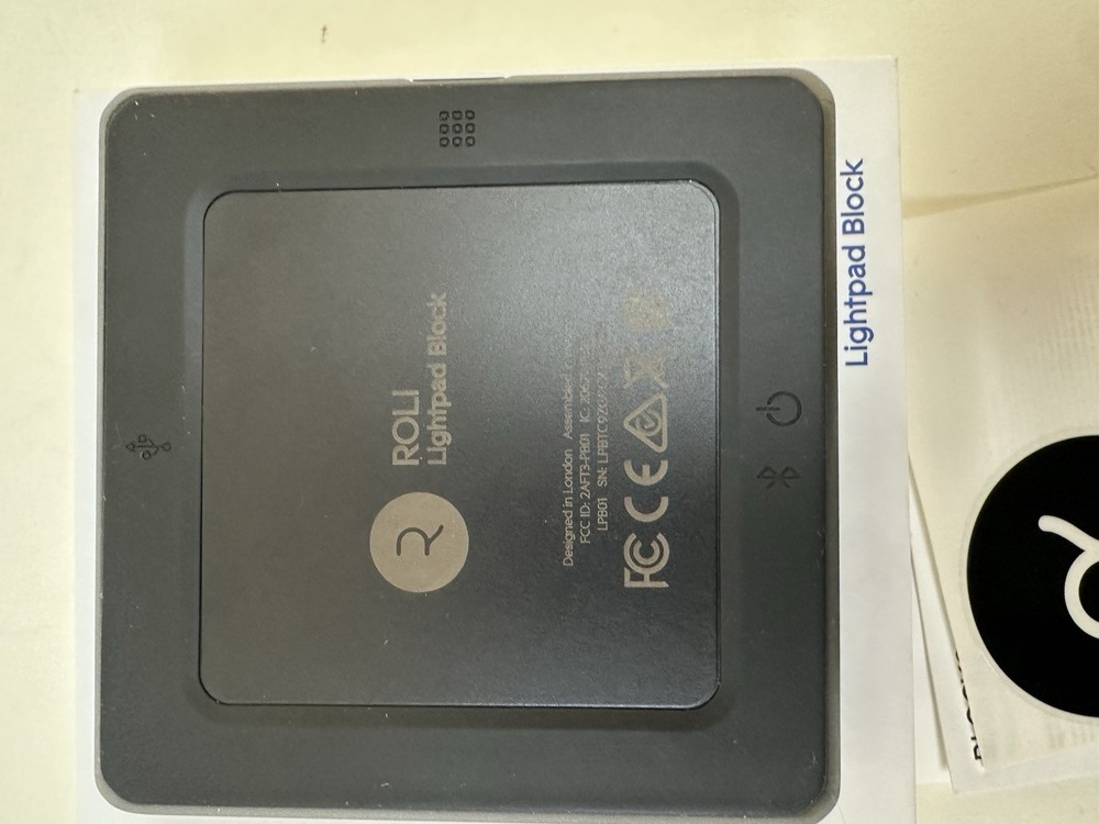 ROLI Lightpad Block illuminated pressure responsive