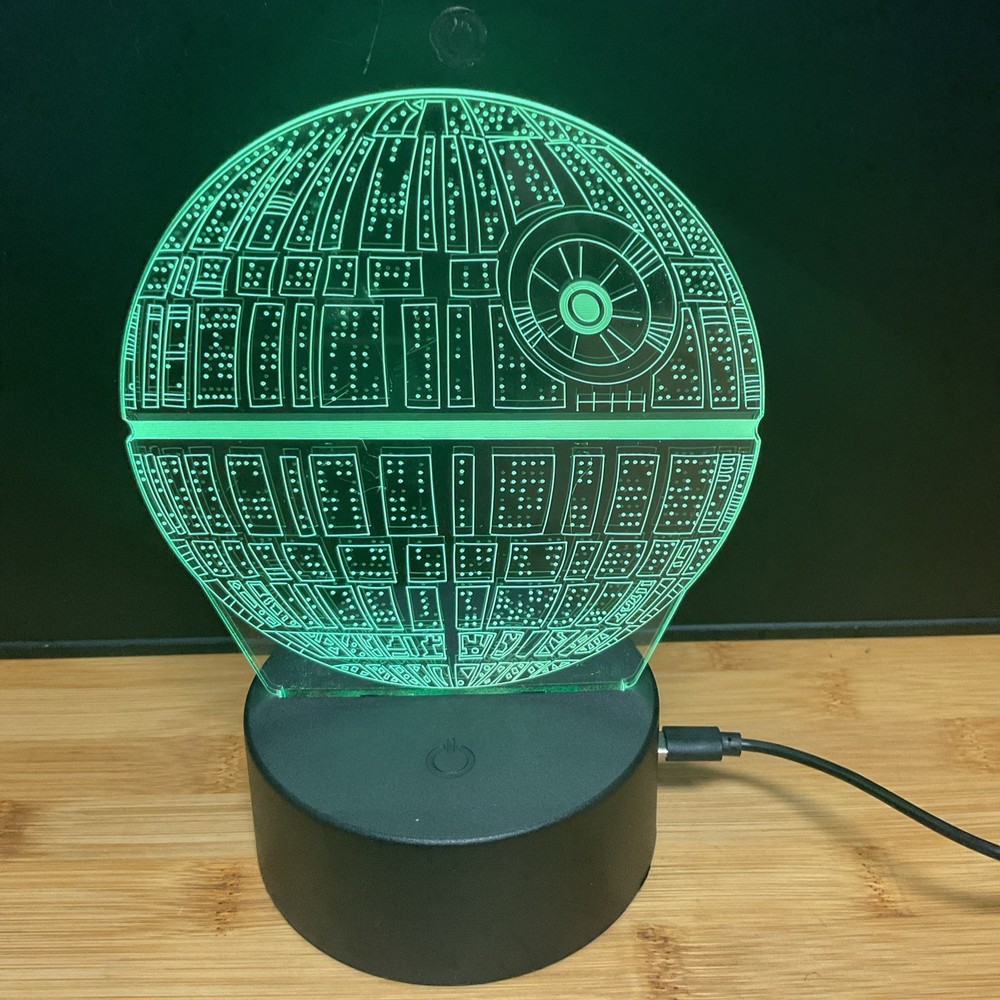 Star Wars Death Star Night Light New 3D LED Multicolor
